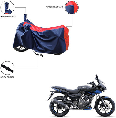Home Ark Two Wheeler Cover for Bajaj(Pulsar 220F, Red)