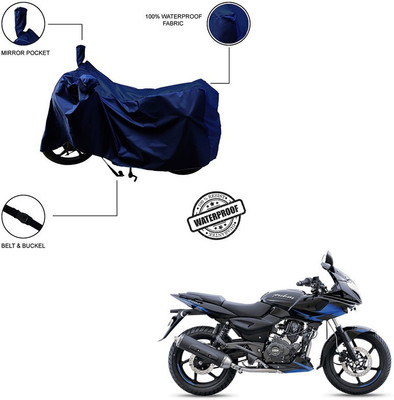 Pop Shade Waterproof Two Wheeler Cover for Bajaj(Pulsar 220F, Blue)