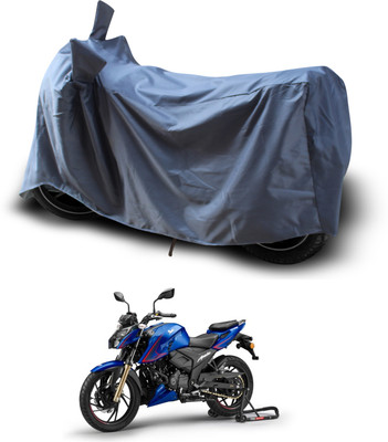 GOSHIV-car and bike accessories Waterproof Two Wheeler Cover for TVS(Apache RTR 200, Grey)