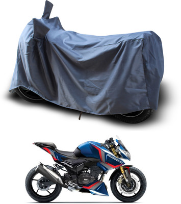 PAGORA Waterproof Two Wheeler Cover for TVS(Apache RTR 180, Grey)