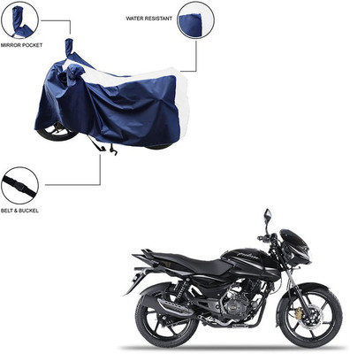 Pop Shade Two Wheeler Cover for Bajaj(Pulsar 150, White)