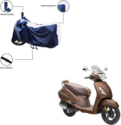 Pop Shade Two Wheeler Cover for TVS(Jupiter classic, White)