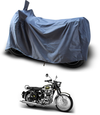 PAGORA Waterproof Two Wheeler Cover for Royal Enfield(Classic Chrome, Grey)