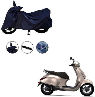Pop Shade Two Wheeler Cover for Bajaj(Chetak, Blue)