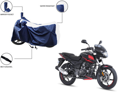 Trader's Stop Two Wheeler Cover for Bajaj(Pulsar 180 DTS-i, White)
