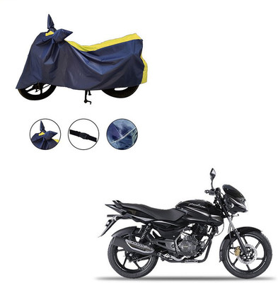 Trader's Stop Two Wheeler Cover for Bajaj(Pulsar 150, Yellow, Blue)