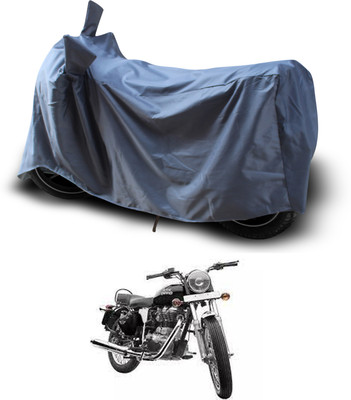 PAGORA Waterproof Two Wheeler Cover for Royal Enfield(Electra Delux, Grey)
