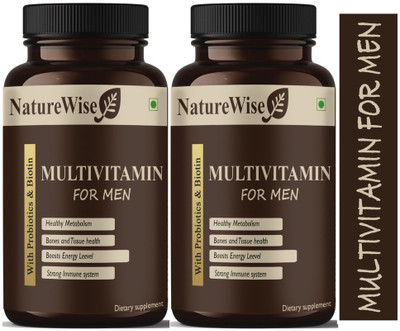 Naturewise True Vitamins with Minerals for Men (Pack Of 2) Advanced(2 x 60 Capsules)