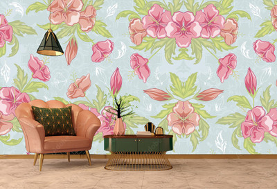 Zedexgraphics Floral & Botanical Multicolor Wallpaper(127 cm x 40 cm)