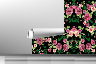 Zedexgraphics Vinyl Floral & Botanical Multicolor Wallpaper(L x W: 228 cm x 40 cm)