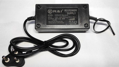 R&I AC-DC Smps Adapter 24V - 2.5 A Power Supply for All RO Water Purifiers Worldwide Adaptor(Black)