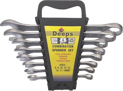 DEEPS 161/8 Double Sided Combination Wrench Double Sided Combination Wrench(Pack of 8)