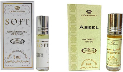 AL- REHAB Soft & Aseel Attar Combo Pack Floral Attar(Floral)