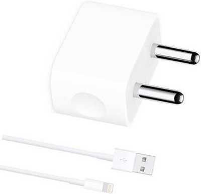 CIHLEX 5 W 5 A Wall Charger for Mobile with Detachable Cable(White, Cable Included)