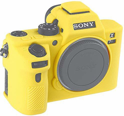 Amabu A7M3 camera cover for So-ny A7M3 camera silicone protective case cover (Yellow)  Camera Bag(Yellow)