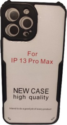 TempGlow Back Cover for Apple iPhone 13 Pro Max(Black, Transparent, Grip Case, Pack of: 1)