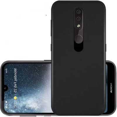 FONECASE Back Cover for Nokia 4.2, Nokia 4.2 Mobile covers, Camera protection(Black, Camera Bump Protector, Silicon, Pack of: 1)