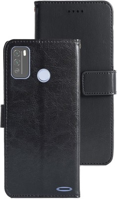 RK Seller Flip Cover for Micromax In 1b PU Leather Vintage Case with Card Holder and Magnetic Stand(Black, Shock Proof, Pack of: 1)