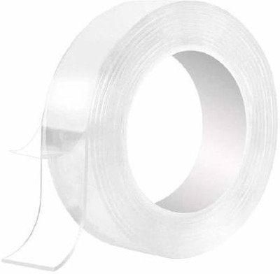 VARKAUS Double Sided Adhesive silicon Tape Medium Dispenser Cello tape (Manual)(Set of 1, Transparent)