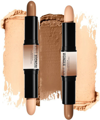 GFSU Professional ultimate dynamic duo one side for a brilliant highlight and Contour Stick Combo Of Two Concealer(brown, beige, 16 g)