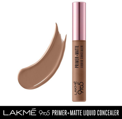 Lakmé 9to5 Primer+Matte Liquid Concealer 38 Concealer (Walnut, 5.4 ml)