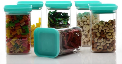 SKYHEART Plastic Grocery Container  - 1200(Pack of 6, Blue)
