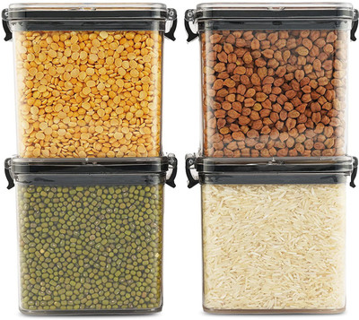 patelshubham Plastic Grocery Container  - 500 ml(Pack of 4, Clear)