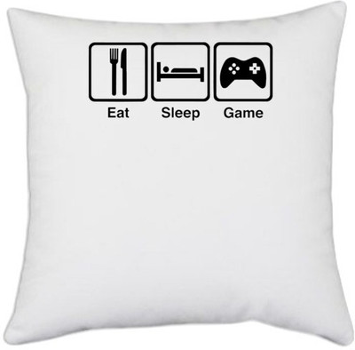 UDNAG Polyester Cushions Cover(40.5 cm*40.5 cm, White)