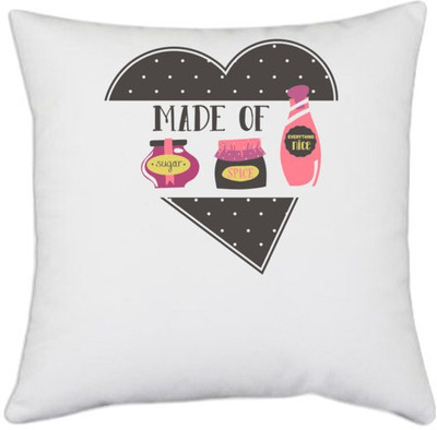 UDNAG Polyester Cushions & Pillows Cover(40.5 cm*40.5 cm, White)