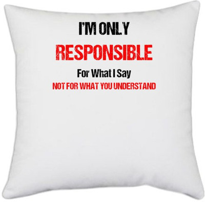 UDNAG Polyester Cushions & Pillows Cover(40.5 cm*40.5 cm, White)