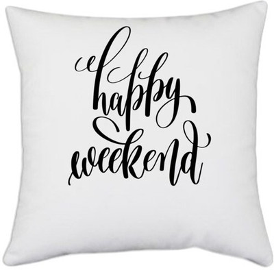 UDNAG Polyester Cushions & Pillows Cover(40.5 cm*40.5 cm, White)