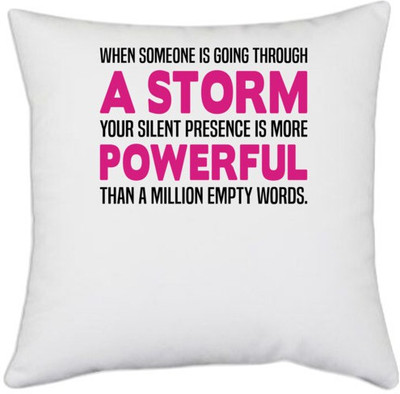 UDNAG Polyester Cushions & Pillows Cover(40.5 cm*40.5 cm, White)