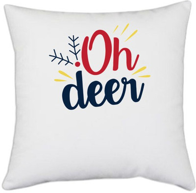 UDNAG Printed Cushions & Pillows Cover(40.5 cm*40.5 cm, White)