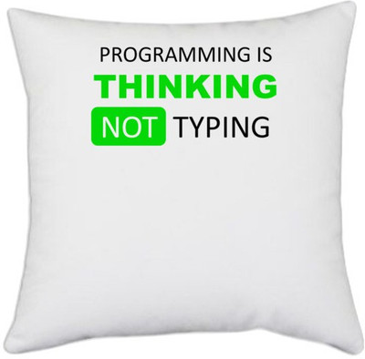UDNAG Polyester Cushions & Pillows Cover(40.5 cm*40.5 cm, White)