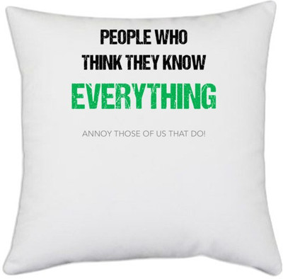 UDNAG Printed Cushions & Pillows Cover(40.5 cm*40.5 cm, White)