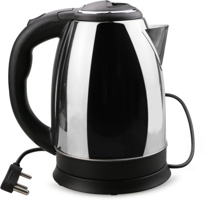 MAITRI ENTERPRISE 01-Hot Water Pot Portable Boiler Tea Coffee Warmer Heater Cordless Electric Kettle(2 L, Silver, Black)