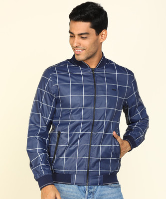 Peter England University Full Sleeve Checkered Men Jacket