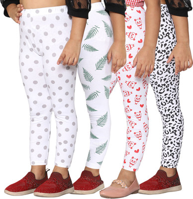 2K Kids Legging For Girls(Multicolor Pack of 4)