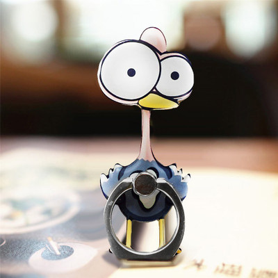 befunky 360 Degree Rotating Finger Ring Grip Holder Stand Universal for All Mobile Phone and Tablets (Ostrich) Mobile Holder