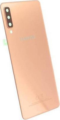 Purplesavvy Samsung Galaxy A7 2018 (Gold) Back Panel(Black)