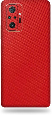 BUGGU Redmi Note 10 Pro, redmi note 10 pro Mobile Skin(Ultra Super Red Carbon Fiber With High Matte Finish., Mobile Skin (Back+Side+Camera))