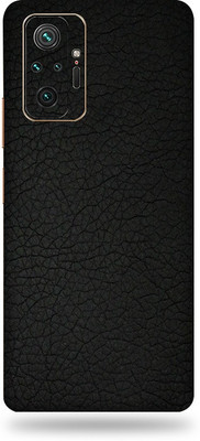 LAMHA REDMI Note 10 Pro Max Mobile Skin(Ultra Super Black Leather Skin With High Mattte Finish.)