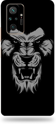 LAMHA REDMI Note 10 Pro Max Mobile Skin(Ultra Super Black lion Skin With High Mattte Finish.)