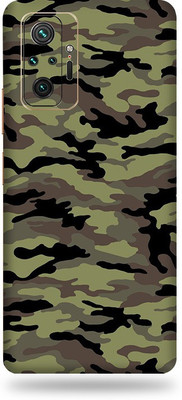 LAMHA REDMI Note 10 Pro Max Mobile Skin(Ultra Super Camouflage military green Skin With High Mattte Finish.)