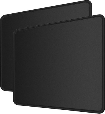 spincart Gaming Mouse pad With Stitched Edges Desk Mat For Keyboard Laptop Computer PC 24 x 20 CM Mousepad(Black)