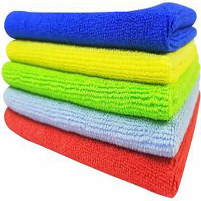 SOMUDEE Microfiber Cloth (Pack Of 05 Pcs) Multicolor Cloth Napkins(5 Sheets)