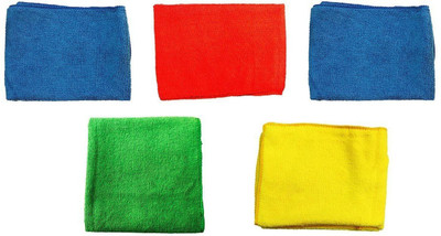 SBTs Microfiber Cloth (Pack of 5 Pcs) Multicolor Napkins (5 Sheets) Multicolor Cloth Napkins(5 Sheets)