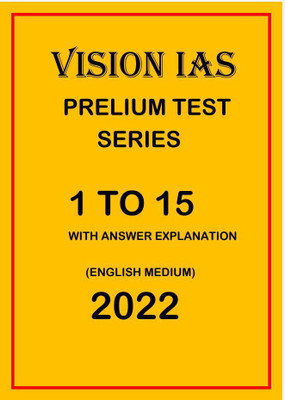 Vision Ias Prelium Test Series 1 TO 15 (English Medium, Paperback ) (Vision Ias 2022)(Paperback, VISION IAS)