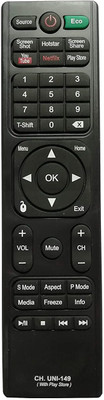 BhalTech CH UNI-149 4K UHD LED LCD Smart TV with Netflix YouTube Functions Compatible for  Wybor Remote Controller(Black)