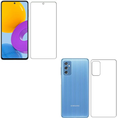 wooden craft Front and Back Screen Guard for Samsung Galaxy M52 5G {Flexible}, SM-M526BZKIINU,SM-M526BR, SM-M526BR/DS, SM-M526B, SM-M526B/DS, Galaxy M52 5G(Pack of 2)